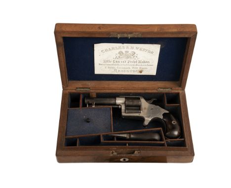 COLT, USA A CASED .41 RIMFIRE FOUR-SHOT POCKET-REVOLVER, MODEL 'CLOVERLEAF HOUSE PISTOL', serial no. 6166, for 1874, with reb