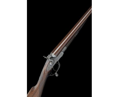 JOHN DICKSON & SON A 12-BORE ROTARY-UNDERLEVER HAMMERGUN, serial no. 3373, for 1877, 30in. nitro reproved damascus barrels (s