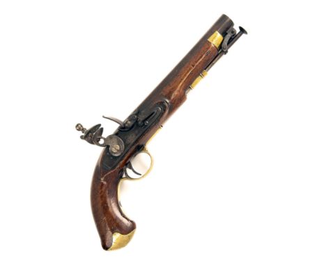 W. &amp; J. RIGBY, DUBLIN A .650 FLINTLOCK SERVICE-PISTOL OF LARGE POST-OFFICE PATTERN, registration no. 88G, circa 1823, wit