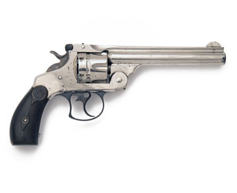 SMITH & WESSON, USA A GOOD .44 (RUSSIAN) SIX-SHOT REVOLVER, MODEL 'DOUBLE-ACTION FRONTIER', serial no. 20762, circa 1898, wit