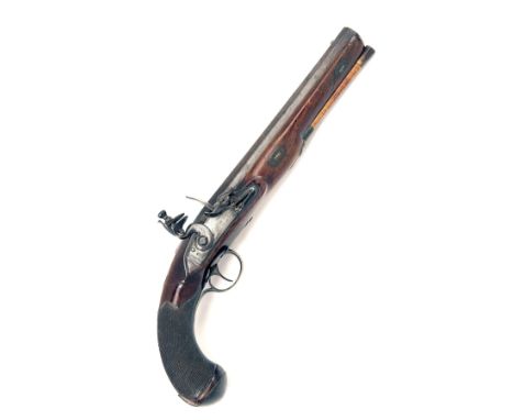 LORD, SCARBOROUGH  AN 18-BORE FLINTLOCK DUELLING-PISTOL, no visible serial number, circa 1795, with octagonal 9in. barrel, sm