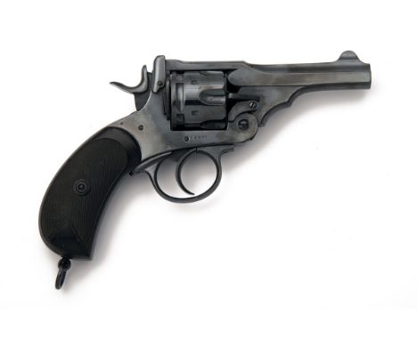 WEBLEY FOR HENRY ATKIN, LONDON  A .455 SIX-SHOT REVOLVER, MODEL 'MKIV', serial no. 82466, circa 1900, with commercially reblu