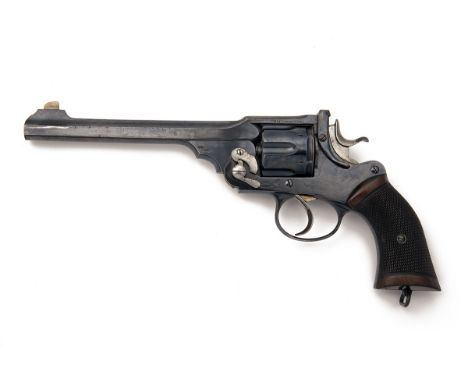 WEBLEY, BIRMINGHAM A CASED .450/.455 SIX-SHOT TARGET-REVOLVER, MODEL 'WG TARGET', serial no. 13632, WITH .297/230 ADAPTOR, ci