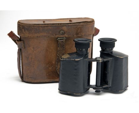 CARL ZEISS, JENA  A SCARCE PAIR OF BINOCULARS, MODEL 'DRP FELDSTECHER VERGR.12' MARKED TO EDWARD LEONARD ELLINGTON, R.H.A., c