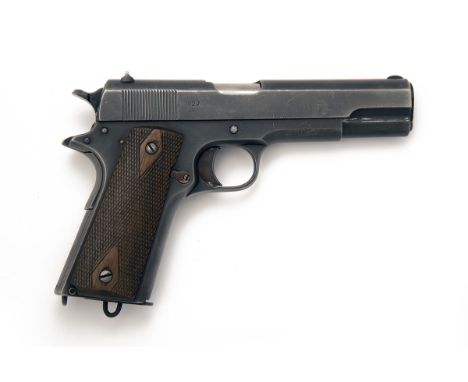 KONGSBERG, NORWAY A SCARCE 11.25mm (.45 ACP) SEMI-AUTOMATIC SERVICE-PISTOL, MODEL 'M1914', serial no. 14623, dated for 1927 a