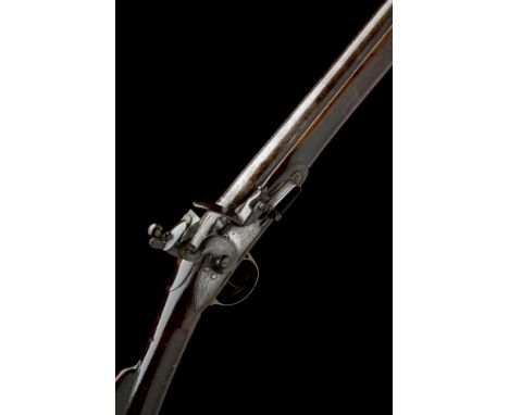 RIVIERE, LONDON  A GOOD .750 FLINTLOCK MUSKET, MODEL 'INDIA PATTERN BROWN BESS', rack no. 4, WITH BAYONET, circa 1810, with f