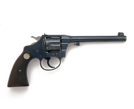 COLT, USA  A GOOD .22 (L/R) SIX-SHOT TARGET-REVOLVER, MODEL 'POLICE POSITIVE', serial no. 33355, for 1927, with blued taperin