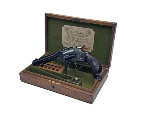 WEBLEY, BIRMINGHAM A CASED .455 DOUBLE-ACTION REVOLVER, MODEL 'WEBLEY'S No.5 EXPRESS', serial no. 5080, circa 1885, with 5 1/