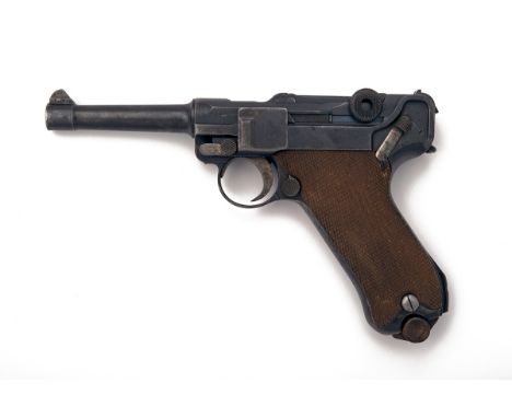 FORMERLY THE PROPERTY OF LORD BRABOURNE DWM GERMANY A 9mm (PARA) SEMI-AUTOMATIC PISTOL, MODEL 'P08 LUGER', serial no. 2142, d