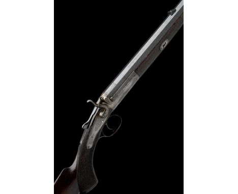 HOLLAND & HOLLAND A .360 (ROOK) THOMAS 1871 PATENT SINGLE-BARRELLED TOPLEVER HAMMER ROOK RIFLE, serial no. 6609, for 1881, 28