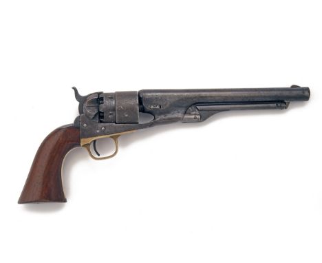 COLT, USA A .44 PERCUSSION SIX-SHOT SINGLE-ACTION REVOLVER, MODEL 'COLT'S 1860 ARMY', serial no. 154647, for 1865, with blued