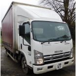 Isuzu N75.190 L Wide Cab Curtain Side 7.5ton Auto Lorry, Registration LR15 RCY, First Registered 1st