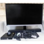 Media Suite Comprising: Samsung S32D85OT 32” Monitor, Stand; Samsung HW-J250 Sound Bar; Dell