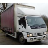 Isuzu NQR 70 Curtain Side 7.5Ton Auto Lorry – Registration LK08 BCZ, First Registered 4th March