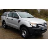 Ford Ranger Pick Up, Double Cab XL, 2.2 TDCi 150, Registration AF13 XFD, First Registered 16th April