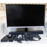 Media Suite Comprising: Samsung S32D85OT 32” Monitor, Stand; Samsung HW-J250 Sound Bar; Dell