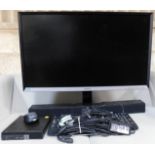 Media Suite Comprising: Samsung S32D85OT 32” Monitor, Stand; Samsung HW-J250 Sound Bar; Dell