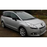 Peugeot 5008 Estate, 2.0 HDi 150 Allure, Registration KW13 YBE, First Registered 27th June 2013, MOT