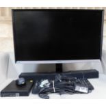 Media Suite Comprising: Samsung S32D85OT 32” Monitor, Stand; Samsung HW-J250 Sound Bar; Dell