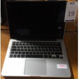 Apple MacBook Pro, 13 Inch Display, 2.7GHz, Core i5, 8GB/128GB (2015), Serial Number: