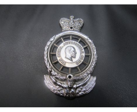 The Royal Automobile club badge. No. MCE01855 made by H.B. Sale Ltd, Birmingham 