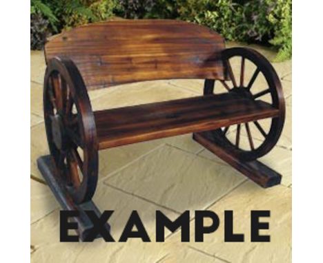 The Range wagon wheel bench