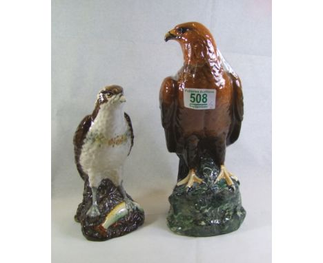 Beswick large Golden eagle scotch whisky decanter and Osprey decanter (2)