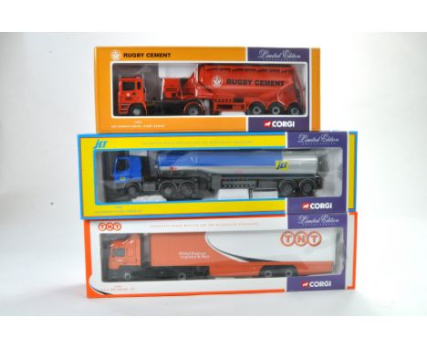 Corgi Diecast Early Model Truck issues comprising Trio of examples in various liveries. All excellent in boxes. 