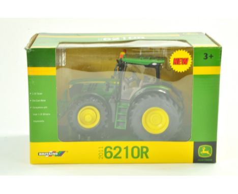Britains 1/32 Farm Toy / Model comprising John Deere 6210R Tractor. Excellent, looks to have not previously been displayed wi