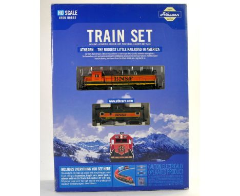 Model Railway comprising Athearn HO Iron Horse Train Set. Appears excellent and unused. 