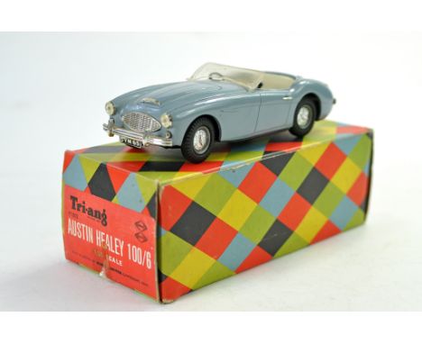 Triang No. M002 - 1/20 Battery Operated Austin Healey 100/6. Generally a very good example albeit battery cover is missing pl