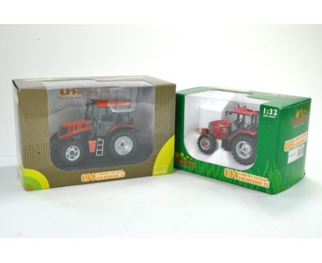 Universal Hobbies 1/32 Farm Toy / Model comprising McCormick CX95 plus Terrion ATM 3180 Tractor. Both appear excellent and se