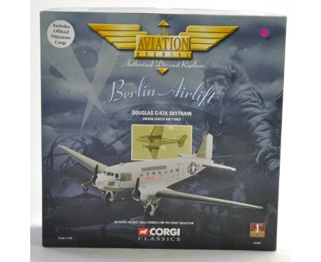 Corgi Aviation Archive Model Aircraft Comprising Douglas C-47A Sky Train. Excellent, not removed from box. 