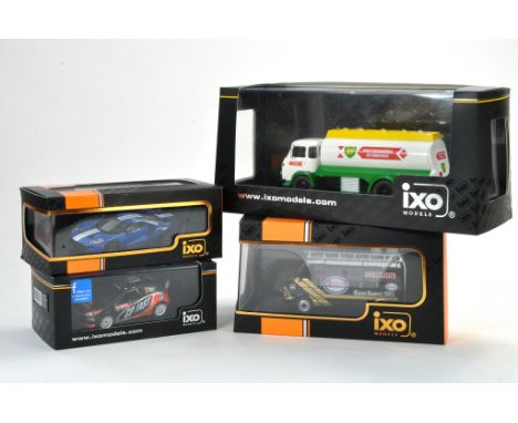 IXO, Four boxed 1/43 Diecast issues, nice detail including BP Tanker etc. Generally excellent, one car with loose part. 