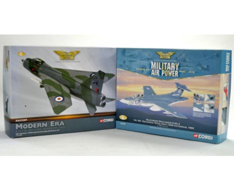 Corgi Diecast Model Aircraft comprising 2 boxed issues including 1/72 No. AA32307 BAC Lightning plus No. AA34103 Blackburn Bu