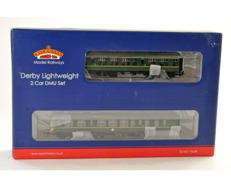 Model Railway Issue comprising Bachmann 00 Gauge Derby Lightweight 2 Car DMU. Appears excellent with original packaging. 