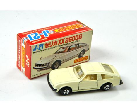 Matchbox Superfast No 25D Toyota Celica 2600GT. Made in Japan. Cream with Ivory Interior. Clear Windows. Black Base. Appears 