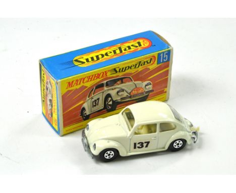 Matchbox Superfast No. 15D Volkswagen 1500. Off white body, cream interior '137' side label. Appears excellent, a couple of e