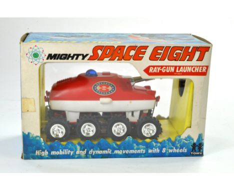 Tomy Vintage Mighty Space Eight Ray-Gun Launcher. Looks to have had very little, if any use hence excellent in original box, 