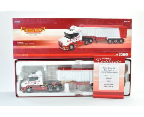 Corgi Diecast Model Truck issue comprising No. CC12819 Scania T Cab in the livery of G A Smith. Appears very good with mirror