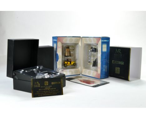 Corgi Hard to Find duo of limited editions including Signed Tom Baker Card and Dr Who Set plus Toy Fair 2007 Corgi / Master R