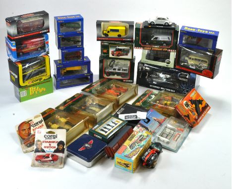 An interesting group of diecast and other items including Corgi plus others to include modern commercial issues, TV Related p