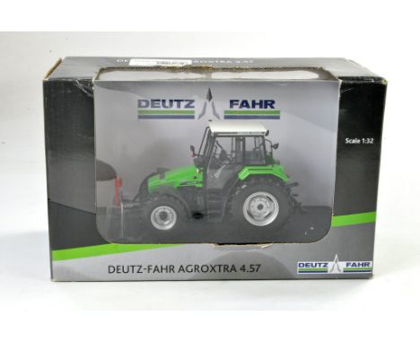 Universal Hobbies 1/32 Farm / Toy Model comprising Deutz Fahr Agroxtra 4.57 Tractor. Excellent, secure in box, box has minor 