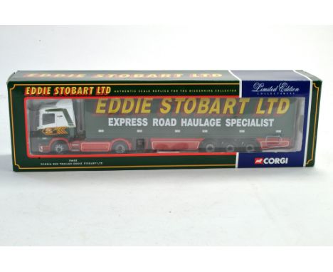 Corgi Diecast Truck issue comprising Eddie Stobart Scania Box Trailer. Excellent in box. 