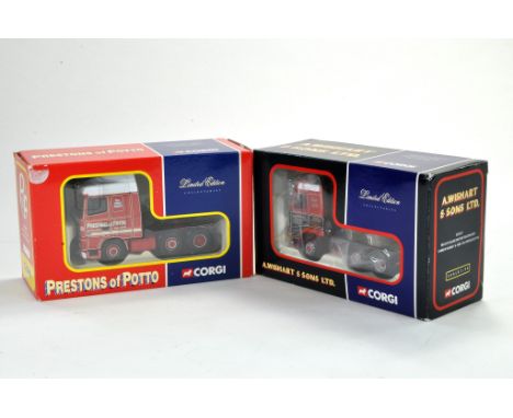 Corgi Diecast Model Truck issues comprising No. CC12417 Volvo FH in livery of A Wishart plus No. CC13208 DAF XF in livery of 