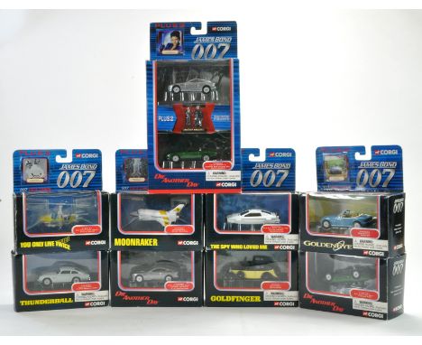 A group of boxed Corgi James Bond 007 Diecast issues. Excellent, some boxes with minor storage wear. 