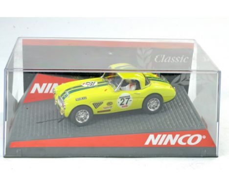 Slot car interest comprising Ninco No. 50424 Austin Healey Hardtop Lemans. Appears excellent in Original Box. 