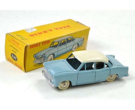 French Dinky No. 24z Simca Versailles. Light blue, off white roof, silver trim, chrome hubs. Generally excellent, a couple of