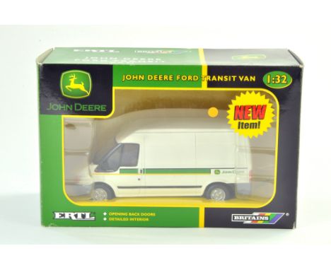Britains 1/32 Farm Toy / Model comprising Ford Transit Van in the livery of John Deere. Excellent, not previously displayed w