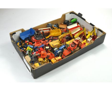 Large Assortment of Mostly Farm / Construction Diecast, ranging play worn to very good, various makers. Matchbox, Britains, C